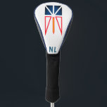 Newfoundland and Labrador flag Golf Head Cover<br><div class="desc">Newfoundland and Labrador (French: Terre-Neuve-et-Labrador; frequently abbreviated as NL) is the easternmost province of Canada,  in the country's Atlantic region. The province comprises the island of Newfoundland and the continental region of Labrador.</div>