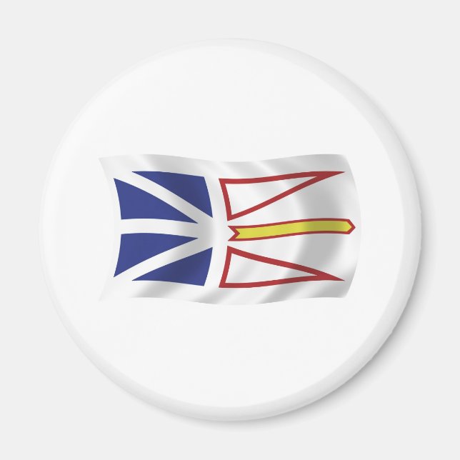 Newfoundland And Labrador Flag Magnet (Front)