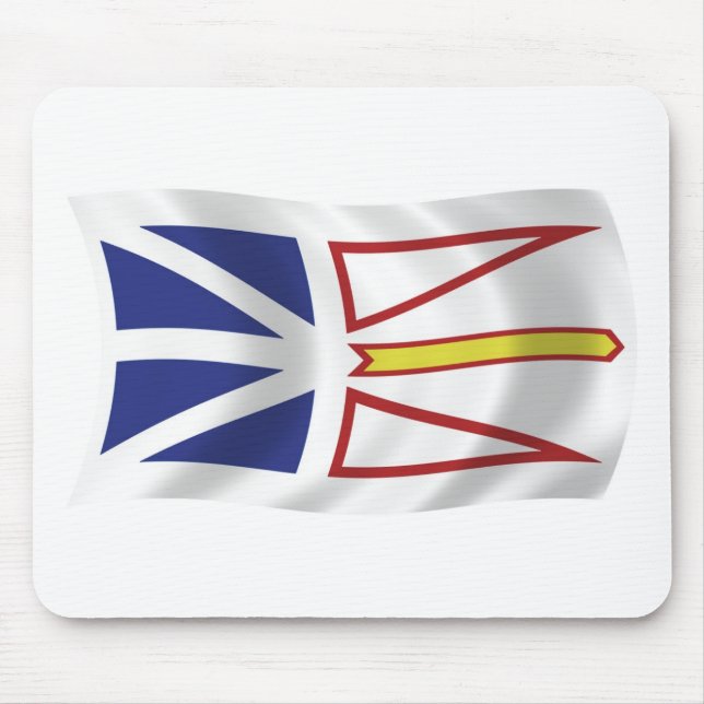 Newfoundland And Labrador Flag Mousepad (Front)