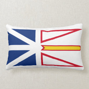Newfoundland and Labrador flag Throw Pillow