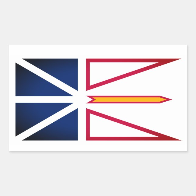 Newfoundland and Labrador flag (vertical) Sticker (Front)