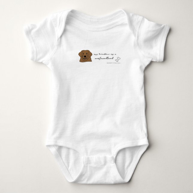 newfoundland baby bodysuit (Front)