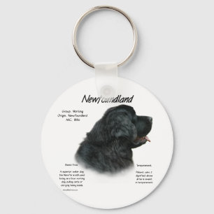 Newfoundland (Black) History Design Keychain