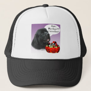 Newfoundland (blk) Halloween Candy Trucker Hat