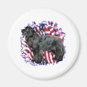 Newfoundland (blk) Patriot Magnet