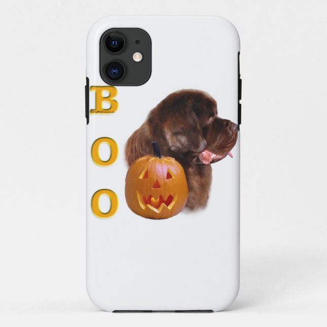 Newfoundland Brown Halloween BOO Case-Mate iPhone Case (Back)