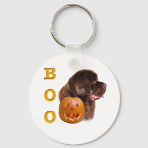 Newfoundland Brown Halloween BOO Keychain