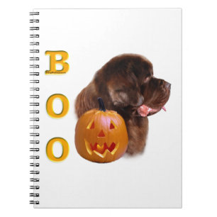 Newfoundland Brown Halloween BOO Notebook