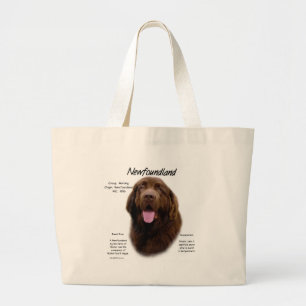 Newfoundland (Brown) History Design Large Tote Bag