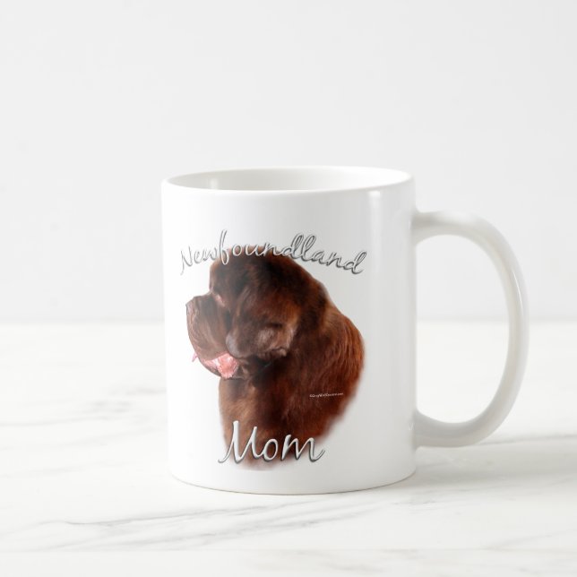 Newfoundland (brown) Mom 2 Coffee Mug (Right)