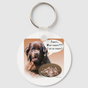 Newfoundland (brown) Turkey Keychain