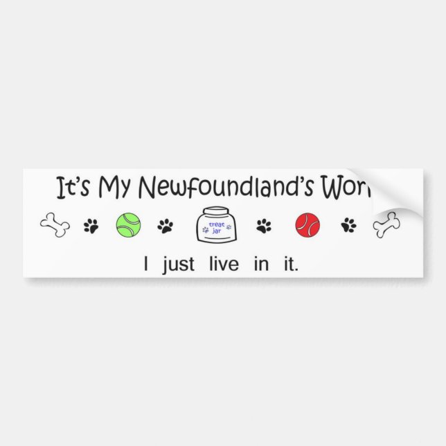 newfoundland bumper sticker (Front)