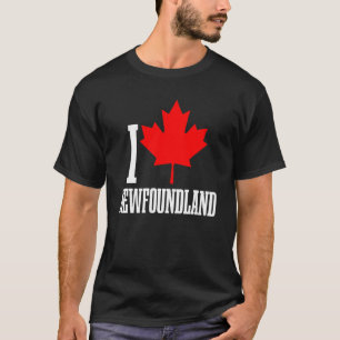Newfoundland Canada Maple Leaf Canadian Flag Pride T-Shirt