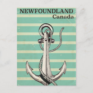 Newfoundland Canadian vintage nautical Postcard