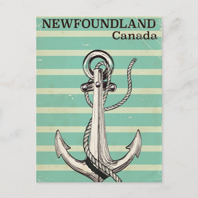 Newfoundland Canadian vintage nautical Postcard (Front)