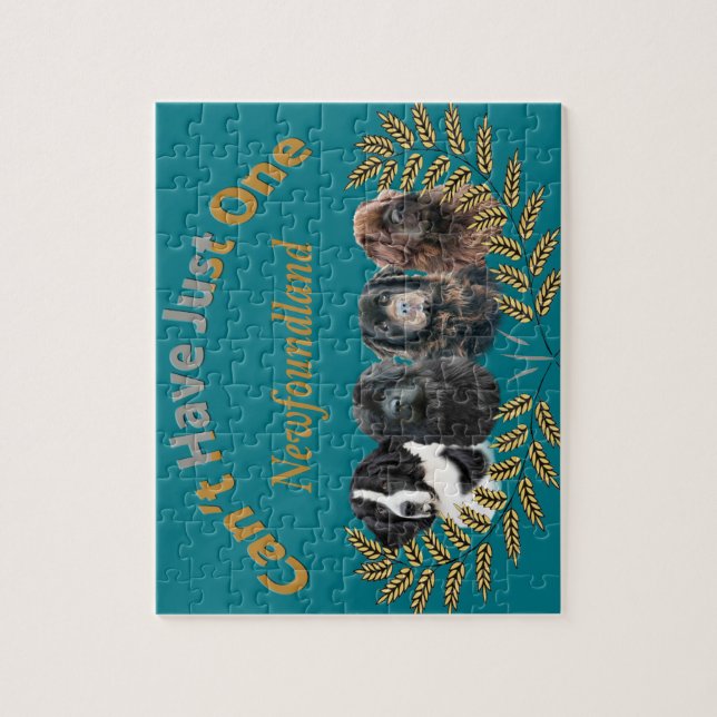 Newfoundland Can't Have Just One Jigsaw Puzzle (Vertical)