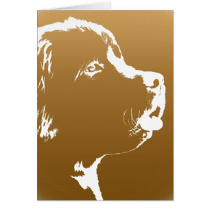 Newfoundland Card Custom Newfoundland Dog Card