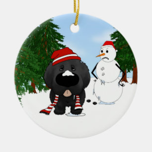 Newfoundland Christmas Ceramic Ornament
