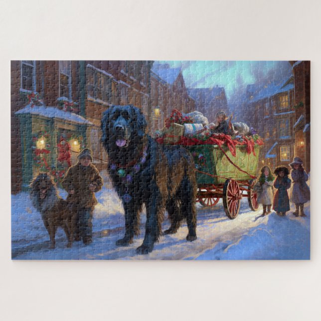 Newfoundland Christmas Festive Season Jigsaw Puzzle (Horizontal)