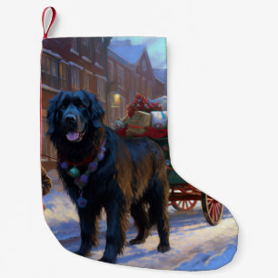 Newfoundland Christmas Festive Season Small Christmas Stocking