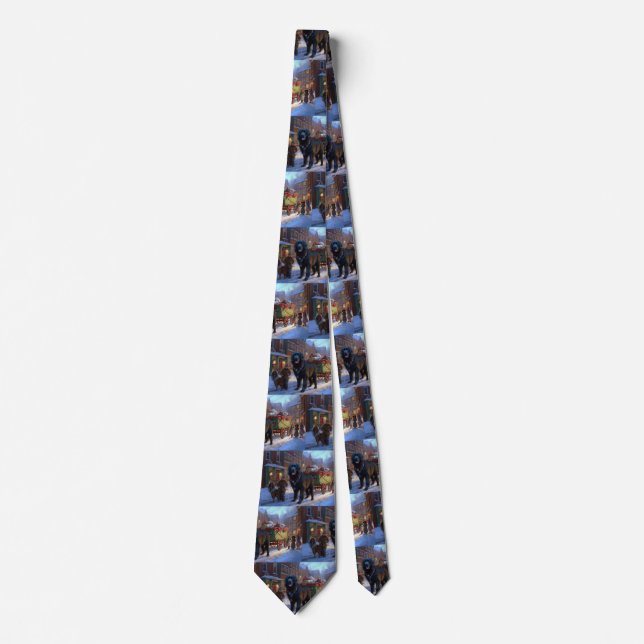 Newfoundland Christmas Festive Season Tie (Front)