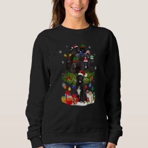 Newfoundland Christmas Tree Lights Funny Dog Xmas Sweatshirt