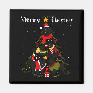 Newfoundland Christmas Tree Xmas Dog Lover  Magnet