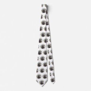Newfoundland Christmas Wreath Festive Pup Tie