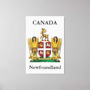 Newfoundland coat of arms canvas print