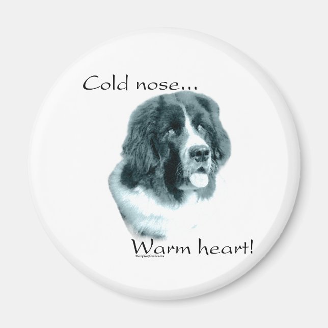 Newfoundland Cold Nose Warm Heart - Magnet (Front)