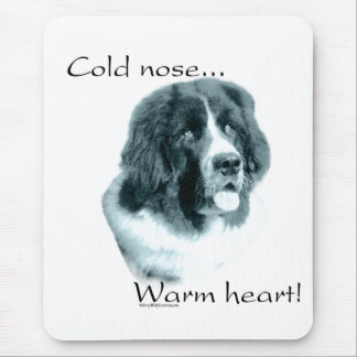 Newfoundland Cold Nose Warm Heart Mouse Pad