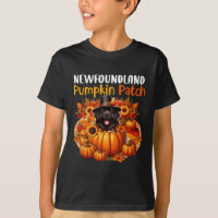 Newfoundland Cute Patch Thanksgiving Pumpkins Fall