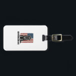 Newfoundland Dad Patriotic Dog Vintage Luggage Tag<br><div class="desc">Newfoundland Dad Patriotic Dog Vintage</div>