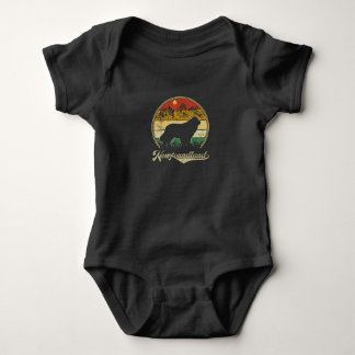 Newfoundland design | funny gift for dog lover baby bodysuit