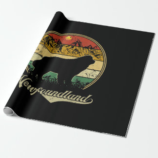 Newfoundland design | funny gift for dog lover wrapping paper