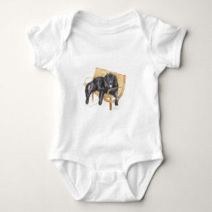 Newfoundland Dog Baby Bodysuit