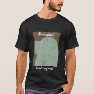 Newfoundland dog black tee