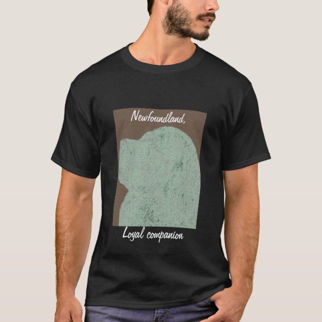 Newfoundland dog black tee (Front)