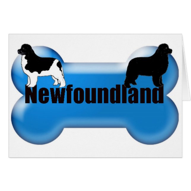 Newfoundland Dog bone (Front Horizontal)