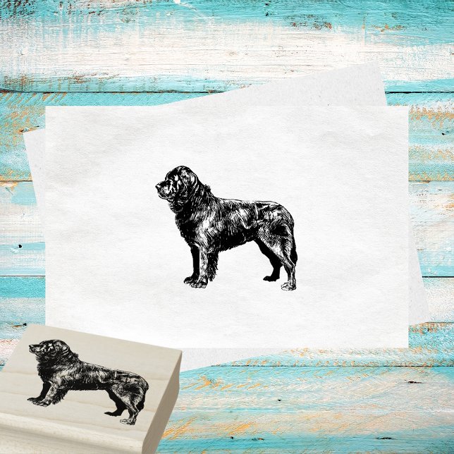 Newfoundland Dog Breed Rubber Stamp (Creator Uploaded)