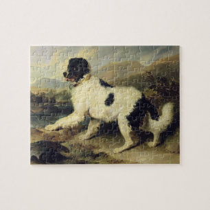 Newfoundland Dog Called Lion, 1824 (oil on canvas) Jigsaw Puzzle