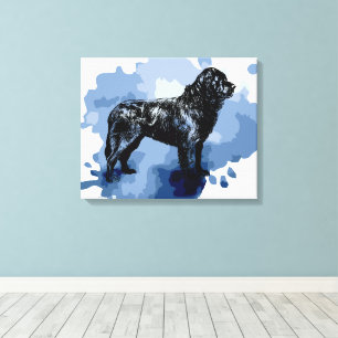 Newfoundland dog canvas print