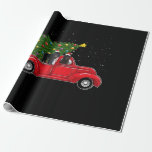 Newfoundland dog christmas on red car truck gift wrapping paper<br><div class="desc">Do you own a Newfoundland dog? Do you have Newfie love? You must have these newfoundland dog gifts for owners with a newfoundland dog. Perfect choice for dog dad, dog mom, dog lover, dog owner, breeder, veterinarian, groomer, trainer and newfie dog handler. Surprise your husband, brother, dad, grandpa, son, uncle...</div>