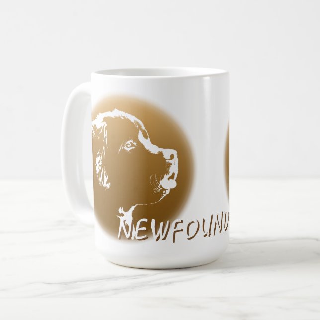 Newfoundland Dog Coffee Cups Dog Lover Mugs (Front Left)