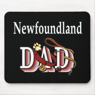 Newfoundland Dog Dad Gifts Mouse Pad