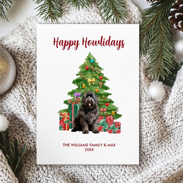 Newfoundland Dog Family Christmas Holiday Card (Creator Uploaded)