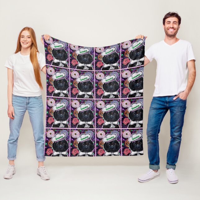 Newfoundland Dog         Fleece Blanket (In Situ)