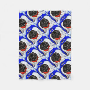 Newfoundland Dog Fleece Blanket