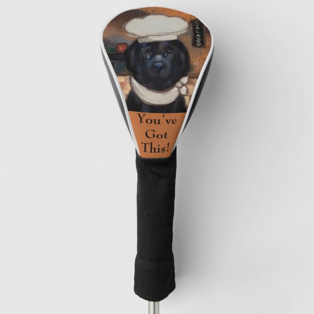 Newfoundland Dog         Golf Head Cover (Front)
