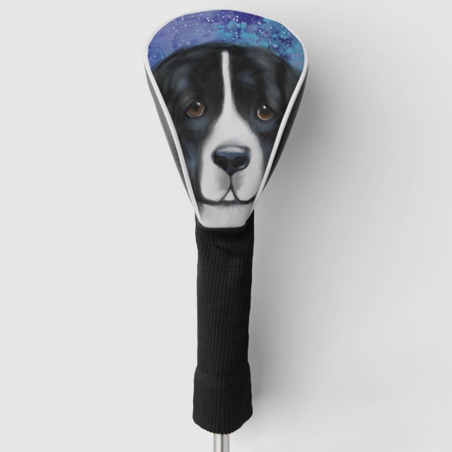 Newfoundland Dog Golf Head Cover (Front)